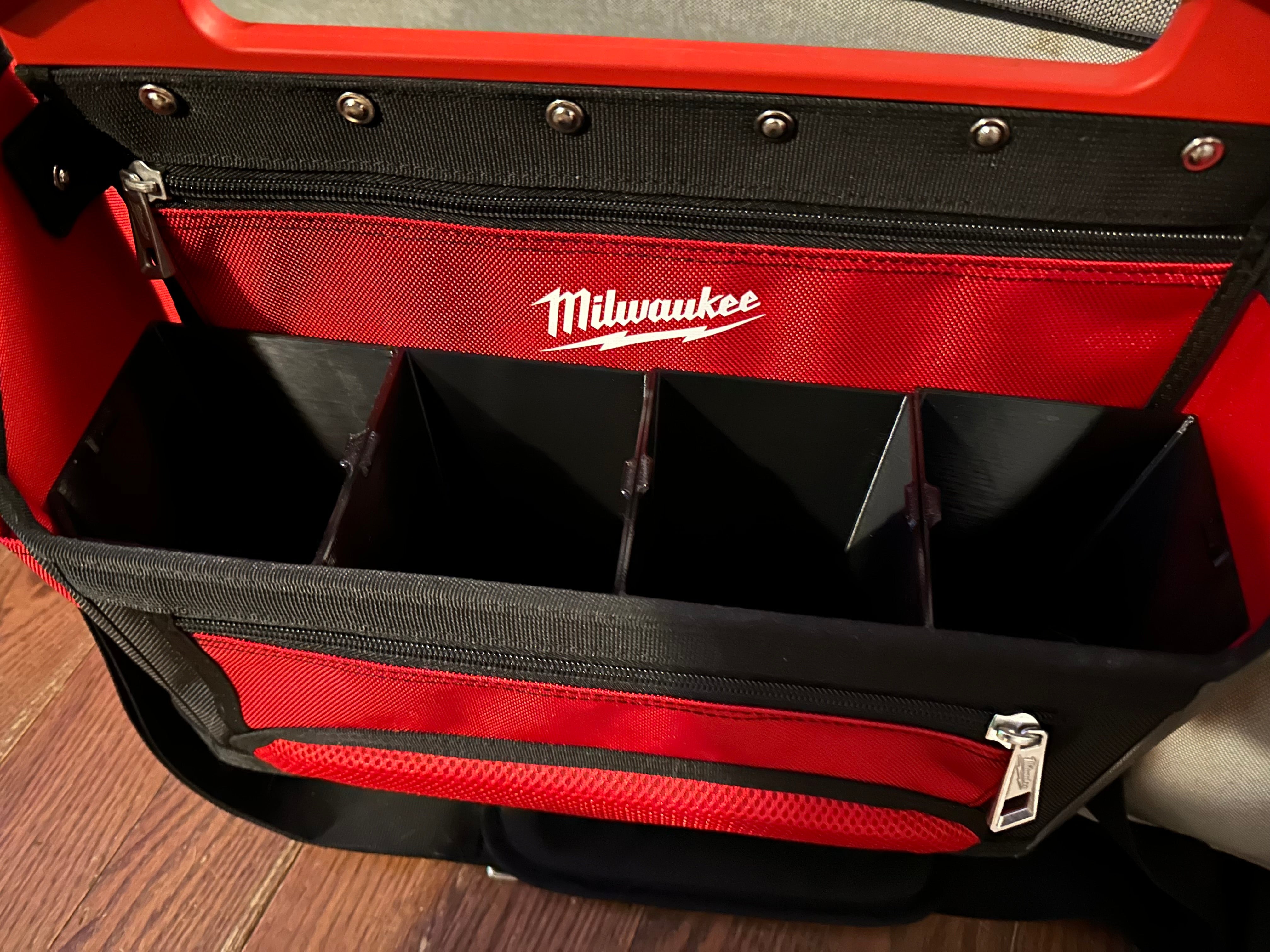 Milwaukee Packout Tool Bag bins