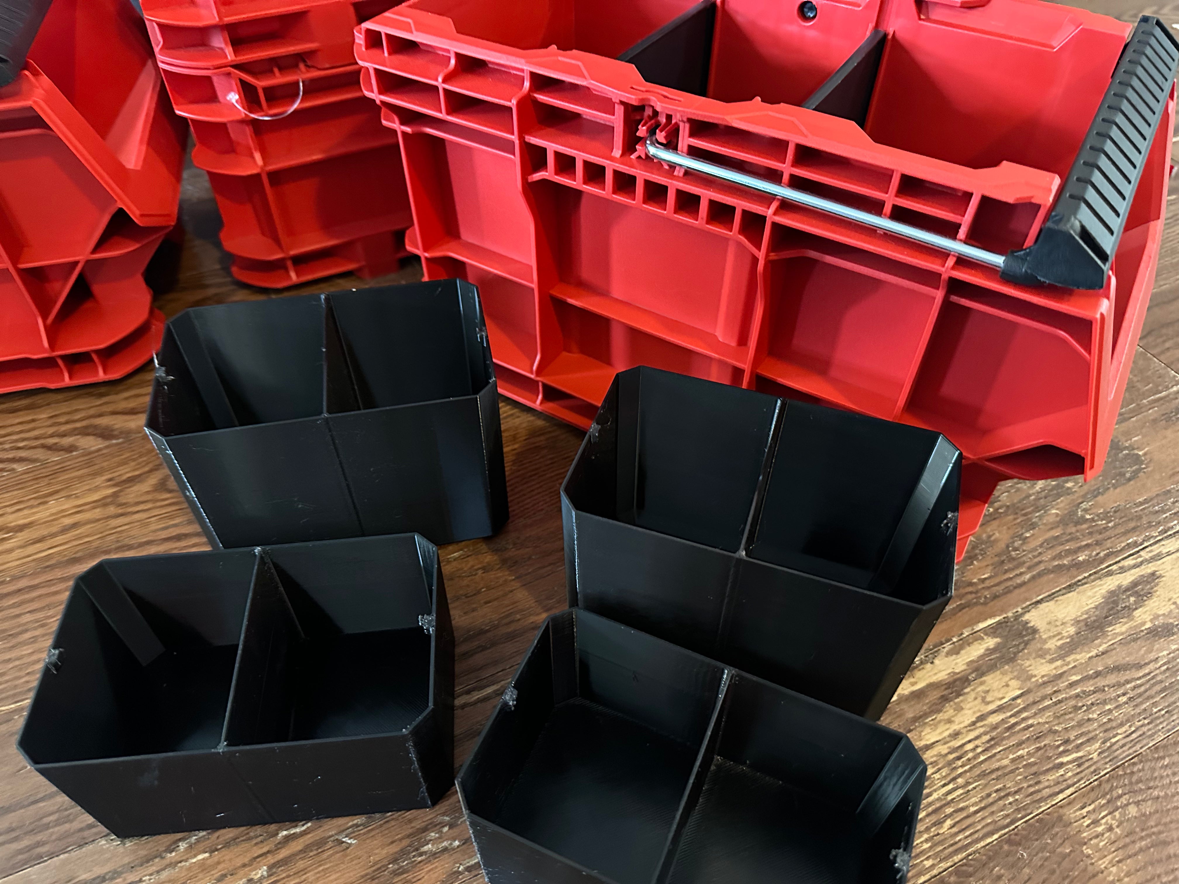 Milwaukee 1/2 crate Bin system