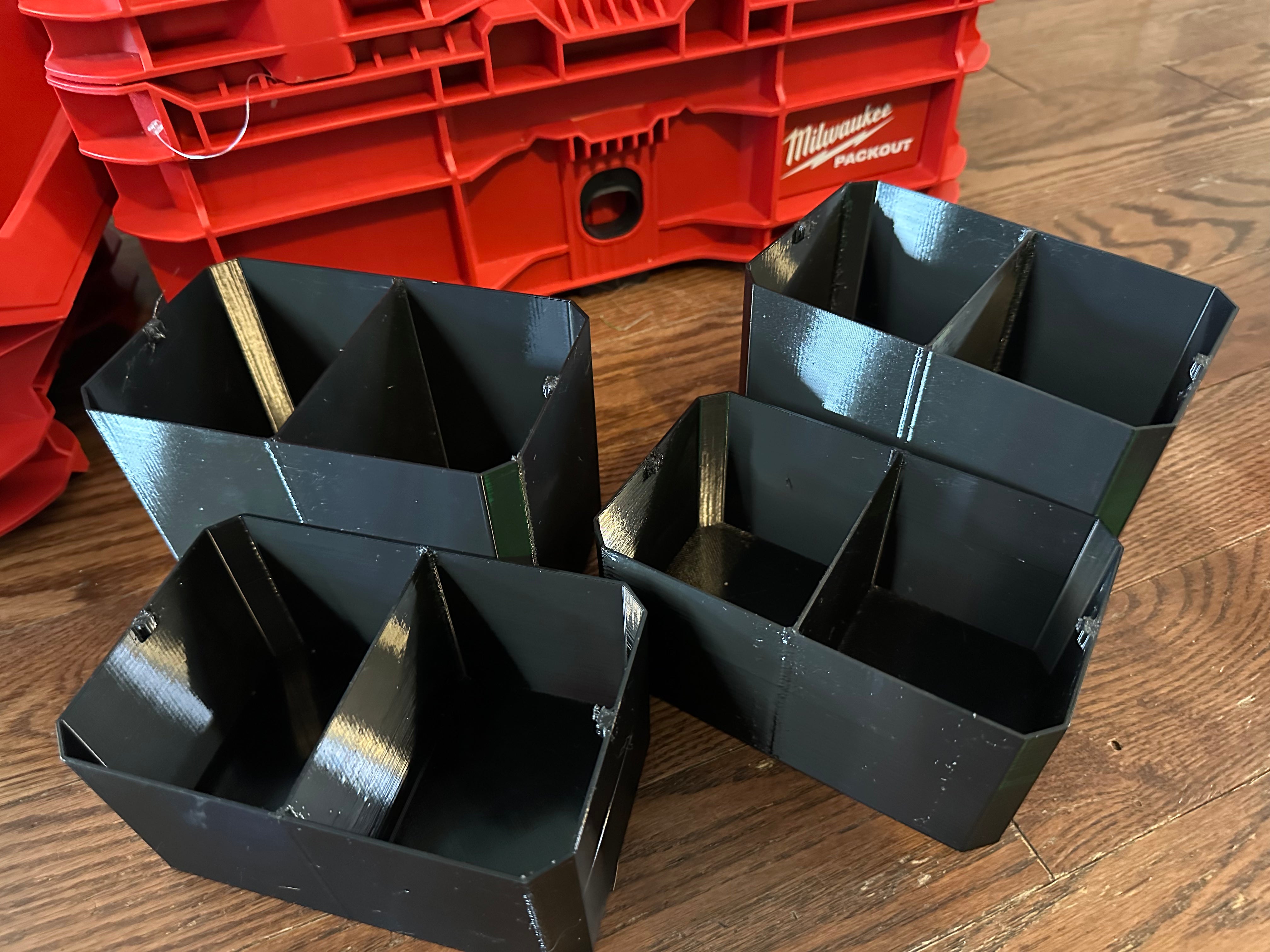 Milwaukee 1/2 crate Bin system