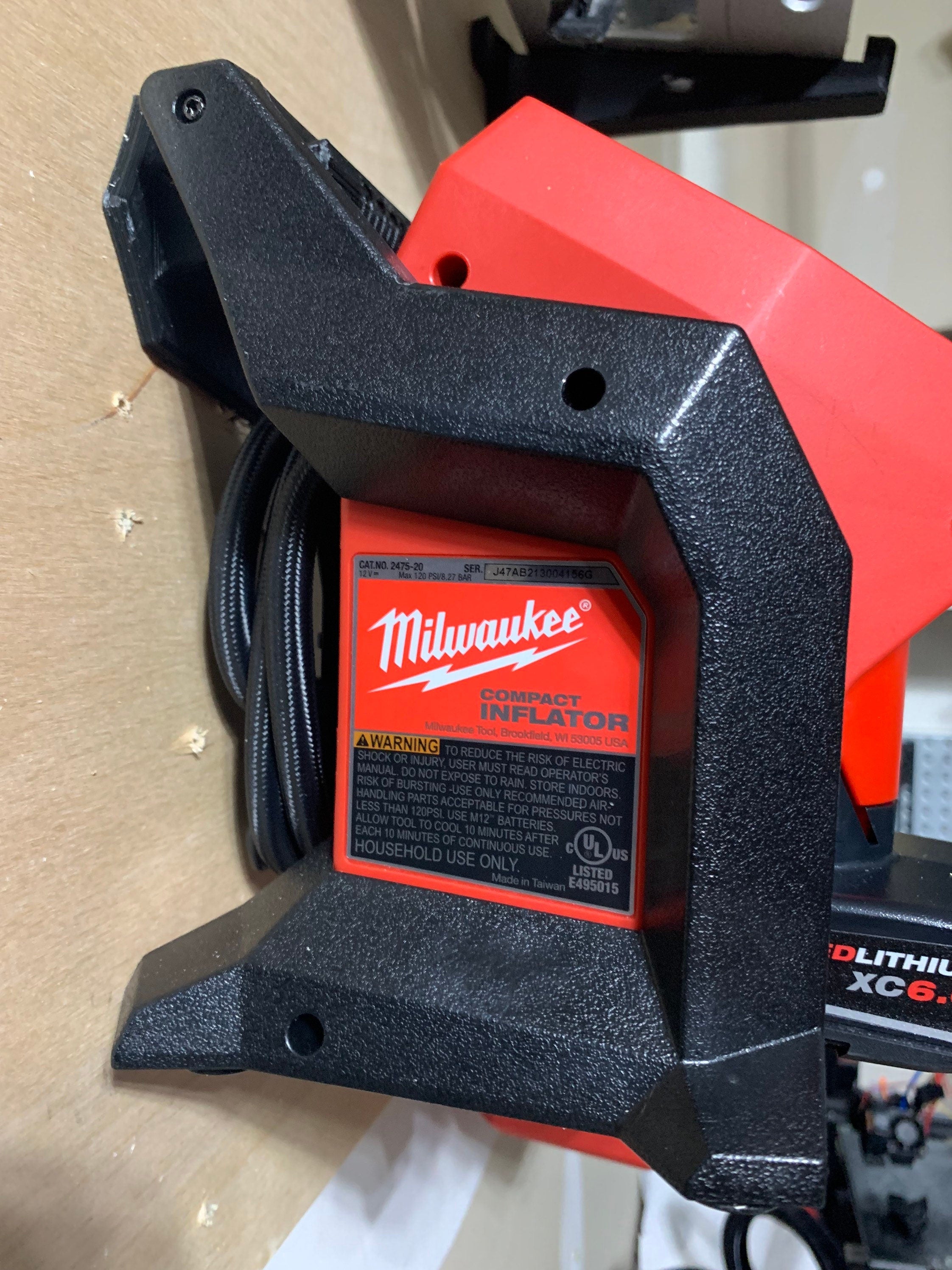 M12 air compressor wall mount