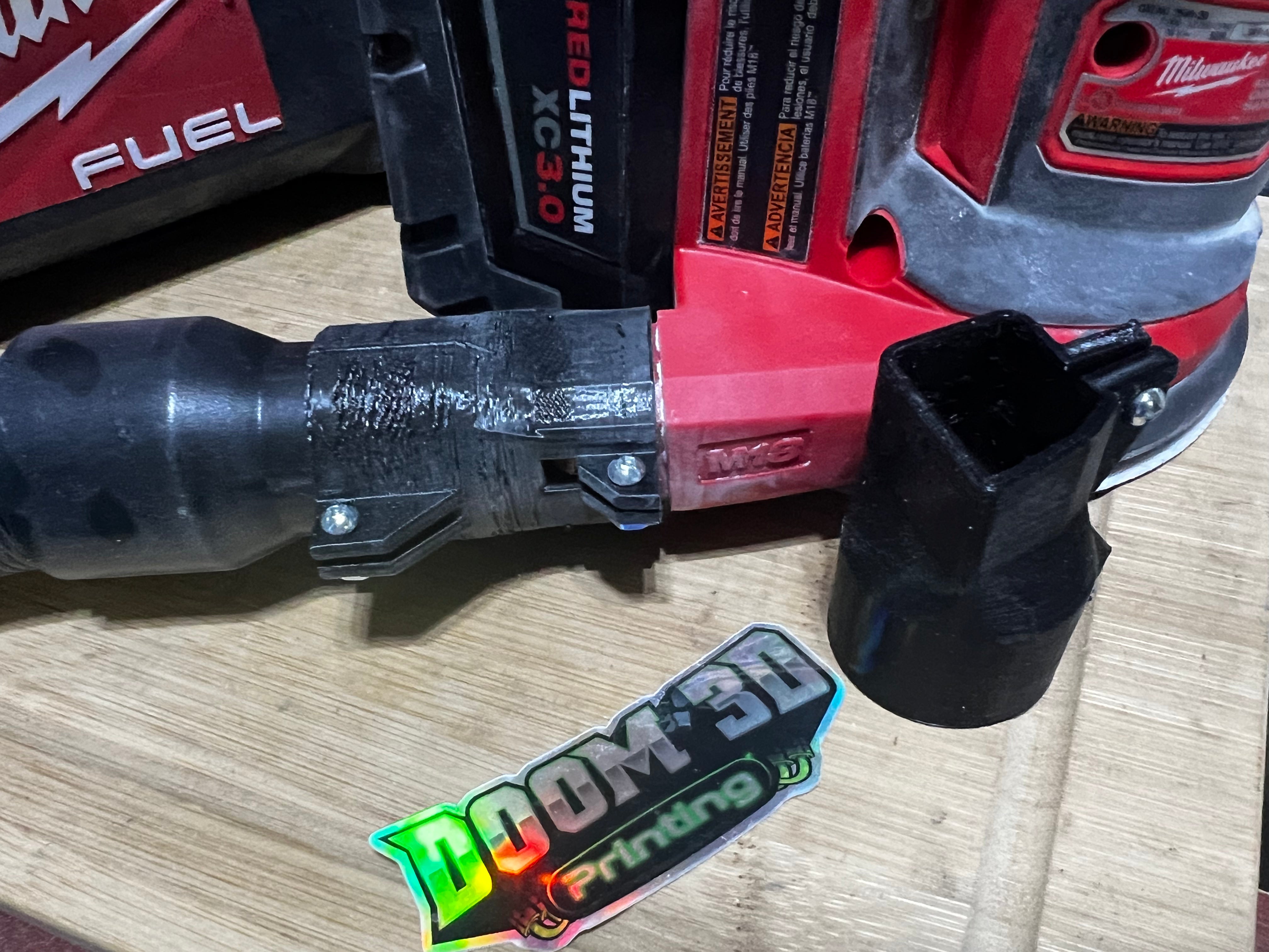Milwaukee Palm Sander to M18 vacuum adapters