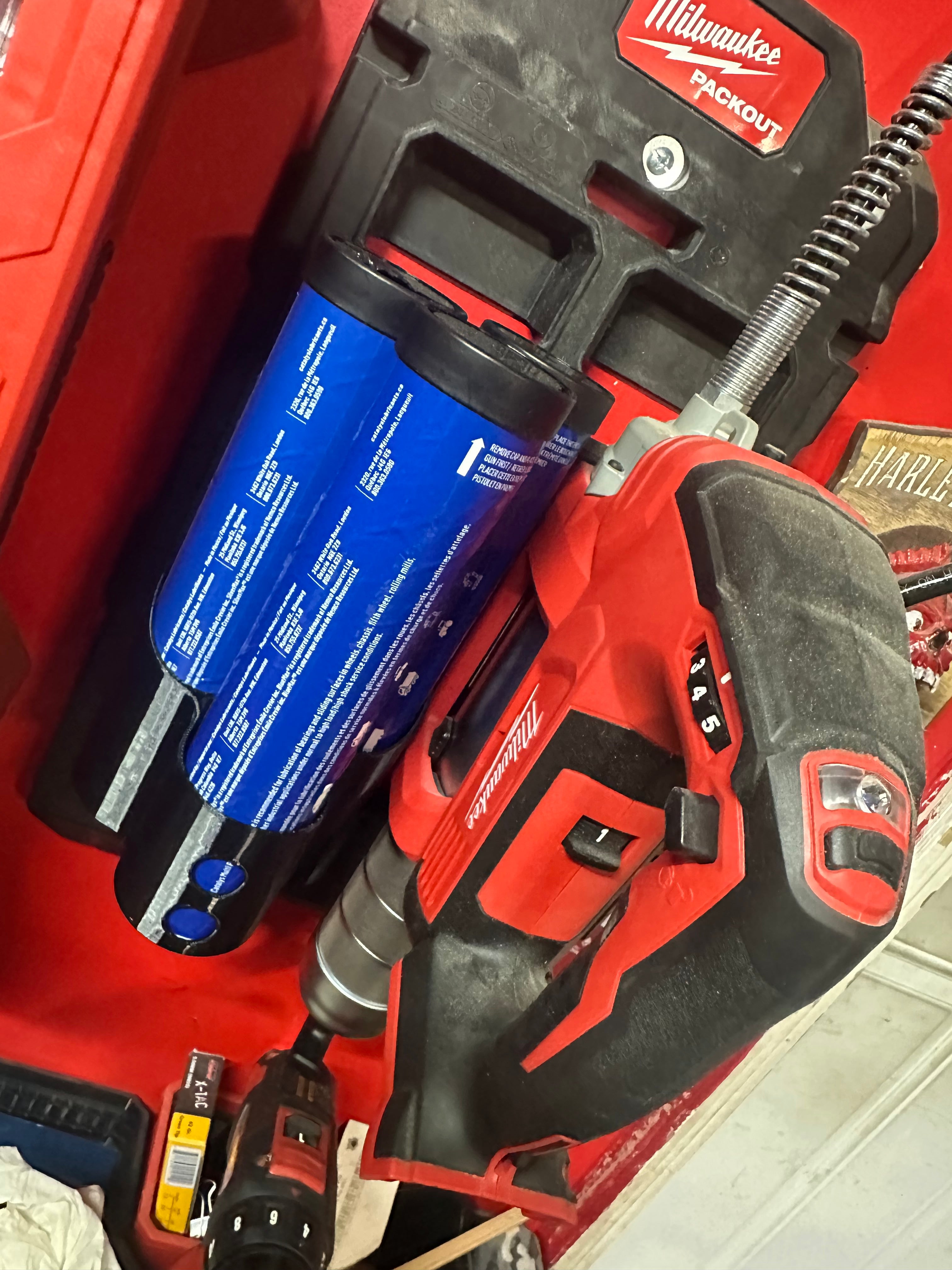 M18 Grease gun mount and Grease tube holder