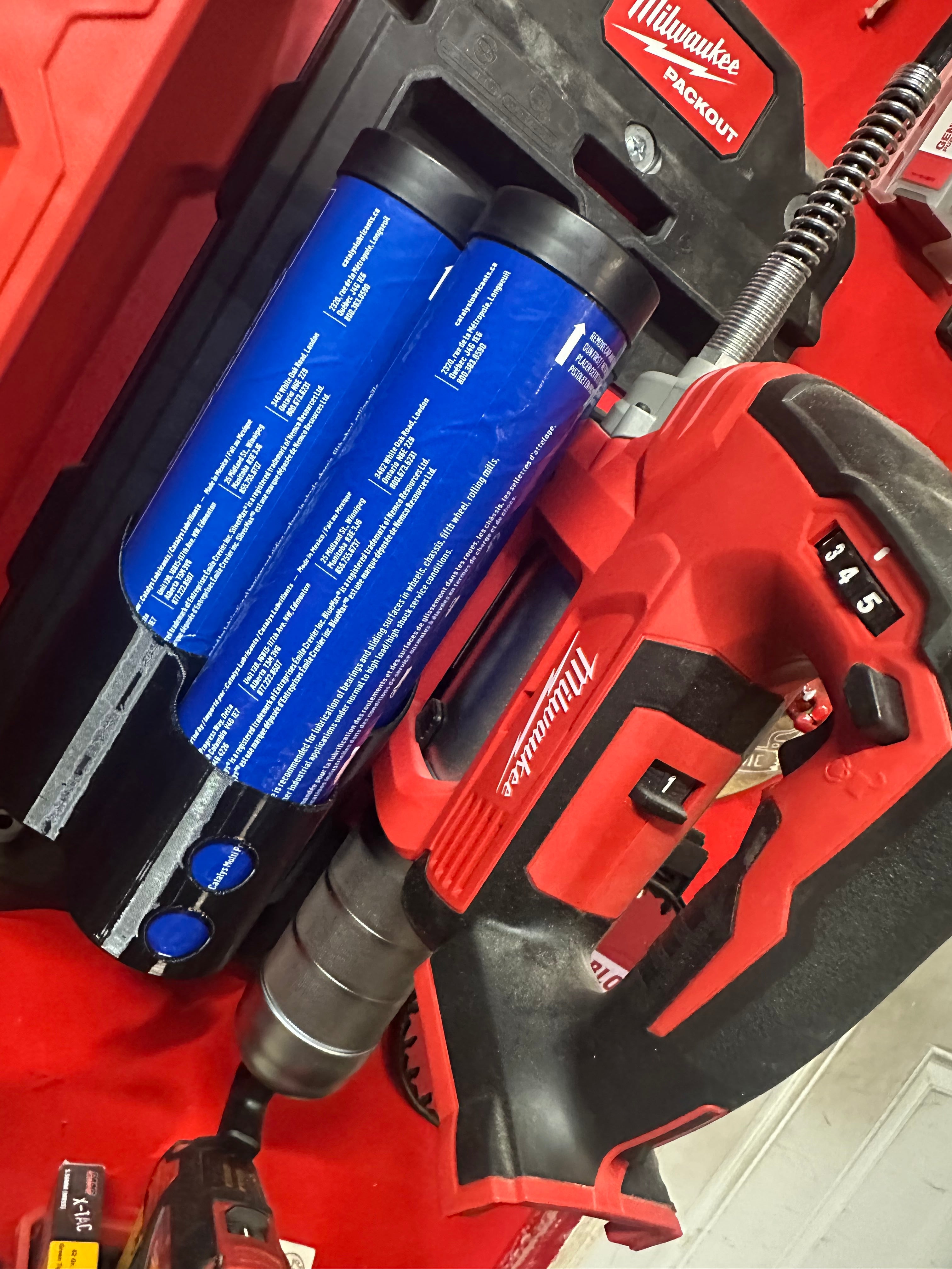 M18 Grease gun mount and Grease tube holder