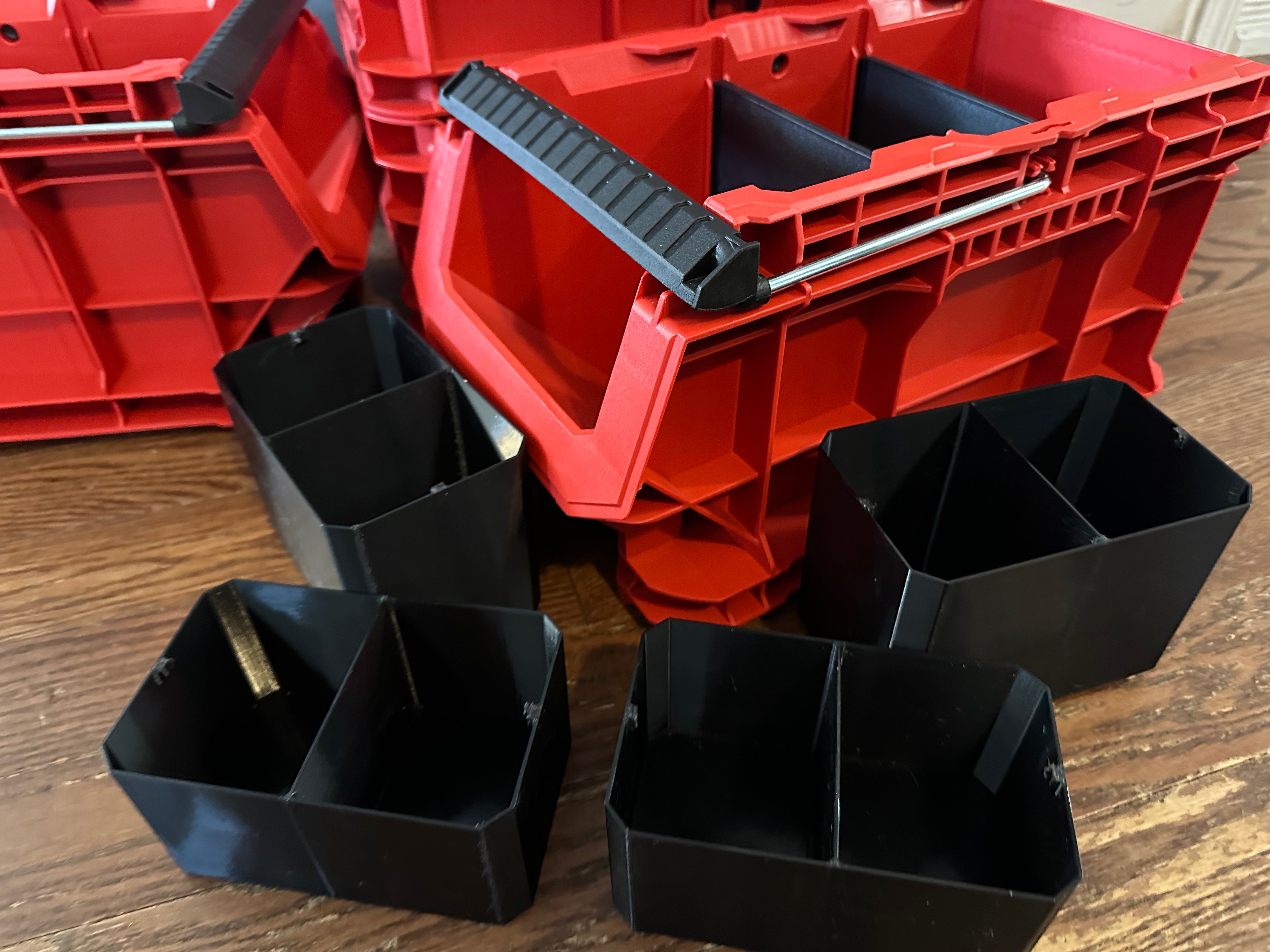 Milwaukee 1/2 crate Bin system