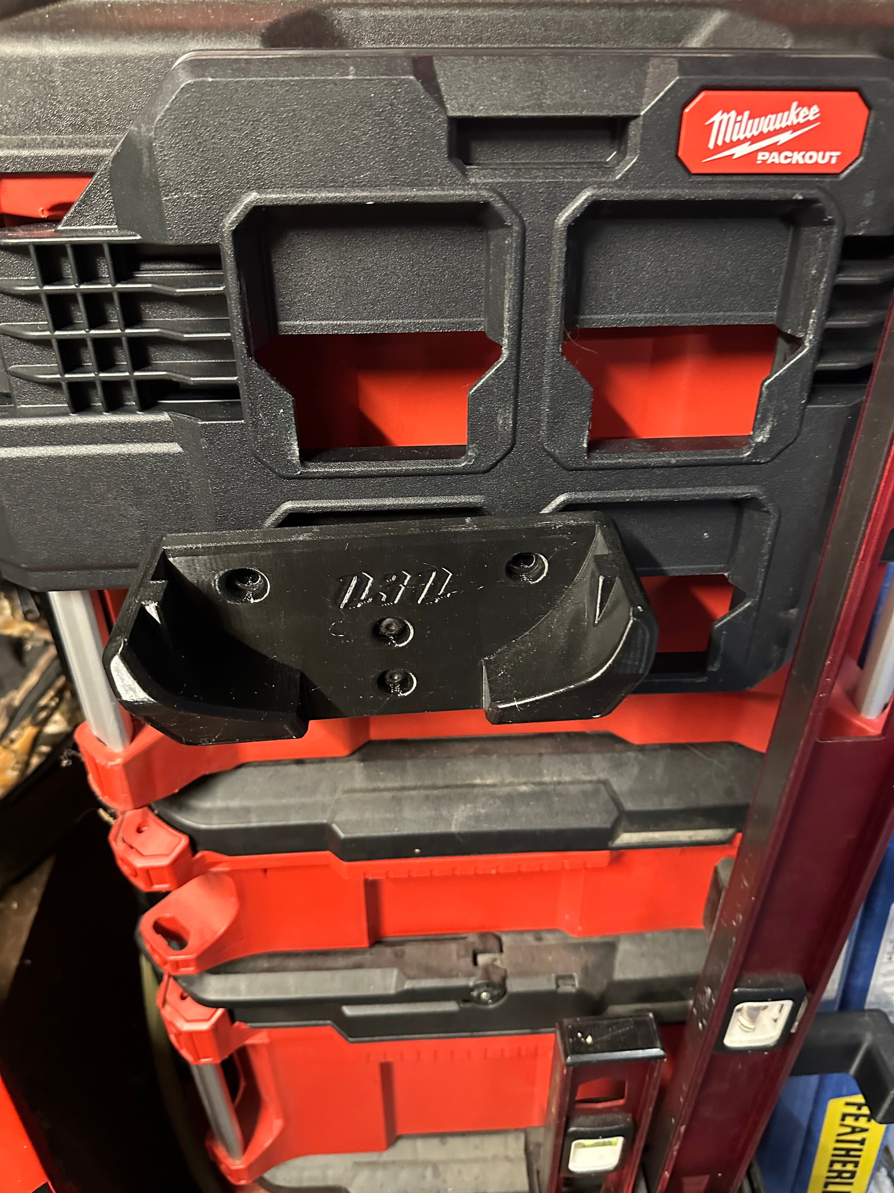 Tool Holder compatible with Milwaukee M18 Vacuum and Packout Wall Mount