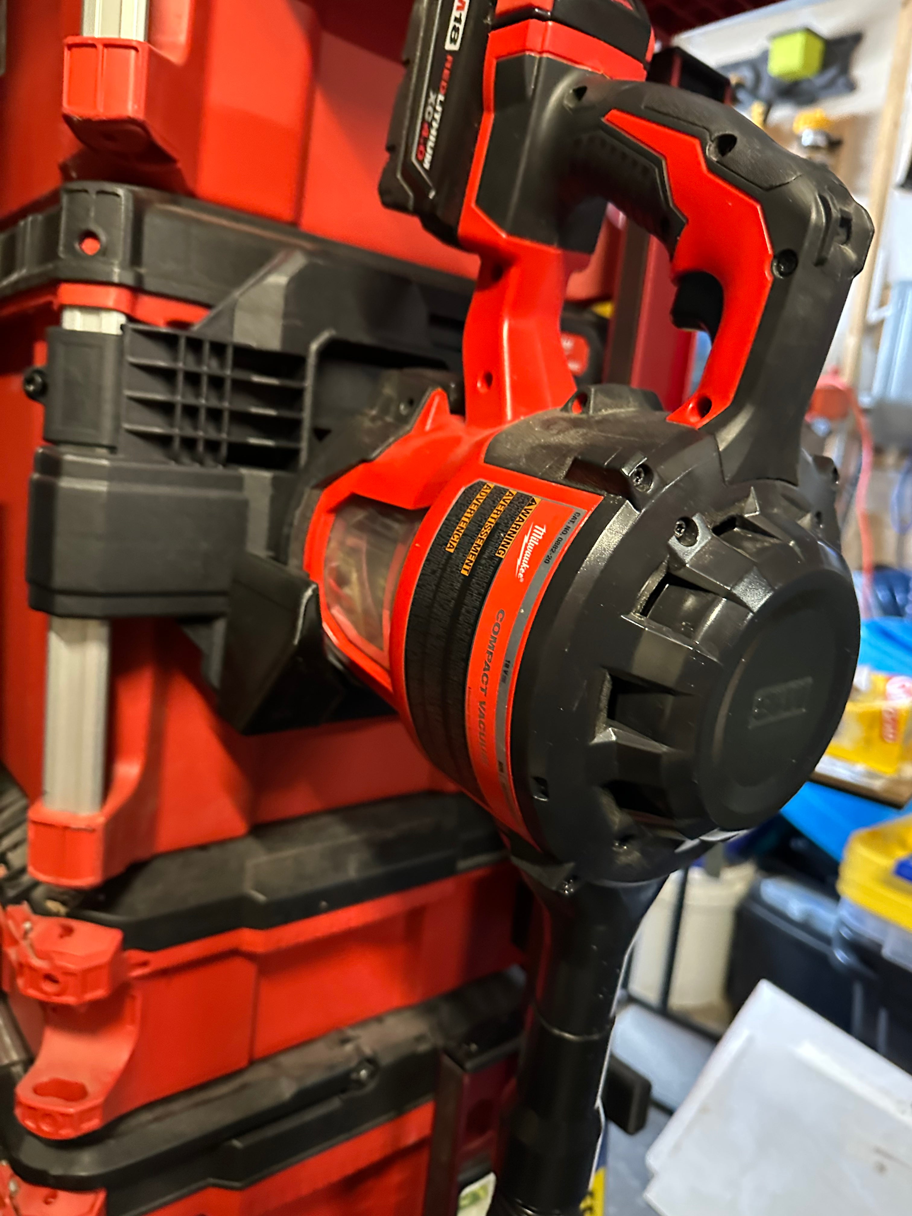 Tool Holder compatible with Milwaukee M18 Vacuum and Packout Wall Mount