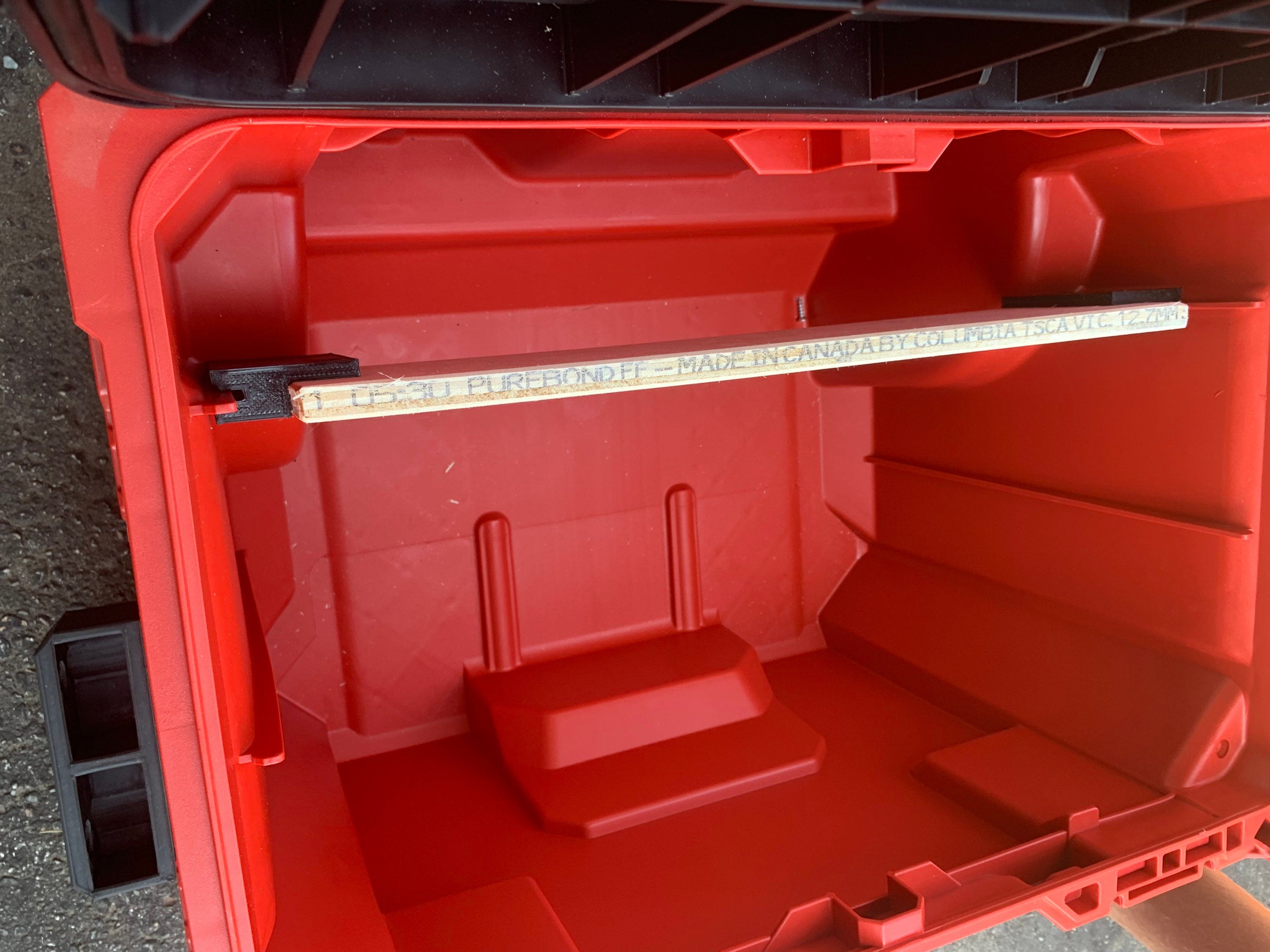 Milwaukee Packout Battery and inside rail adapter combo
