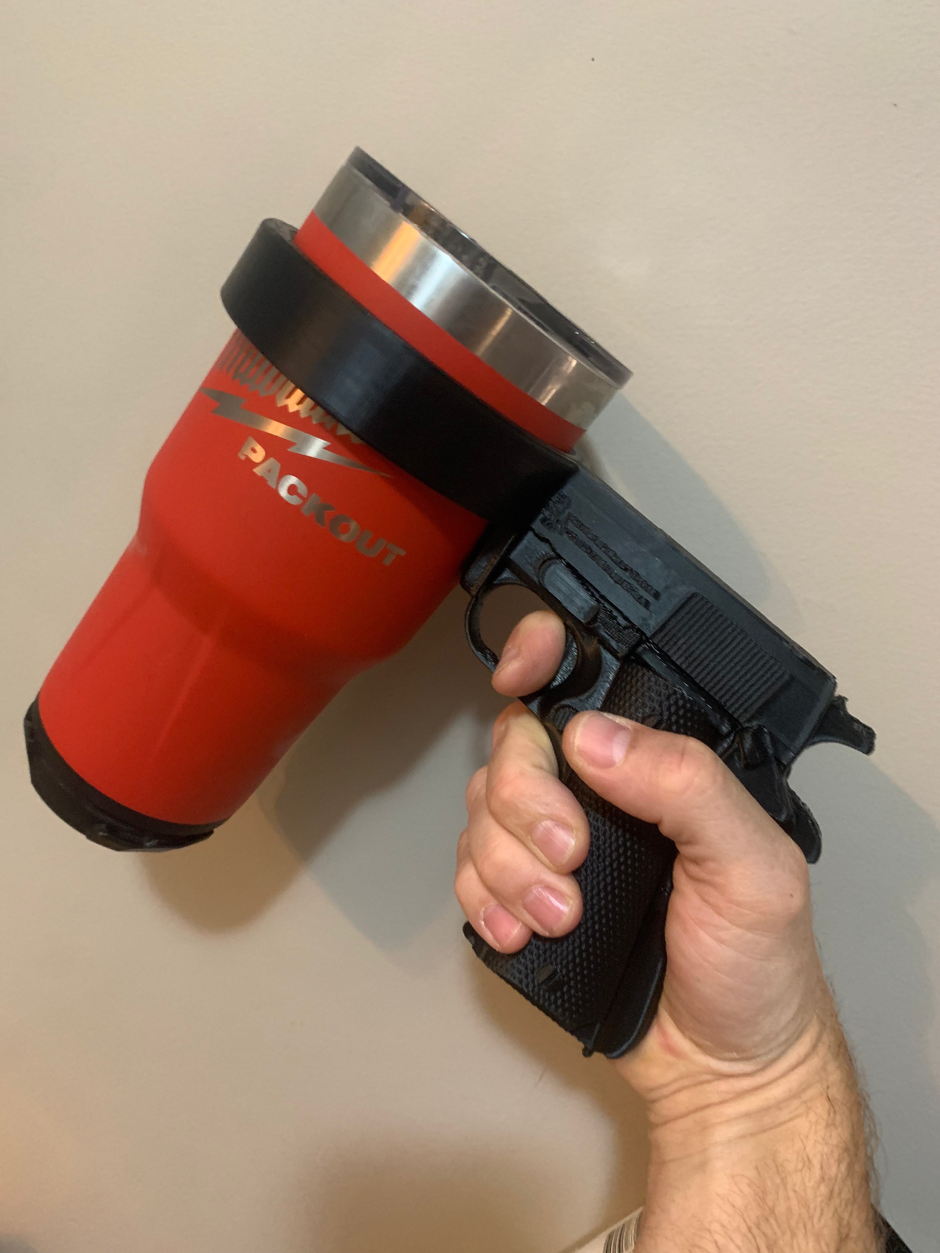 Pistol handle for Milwaukee 30oz tumbler