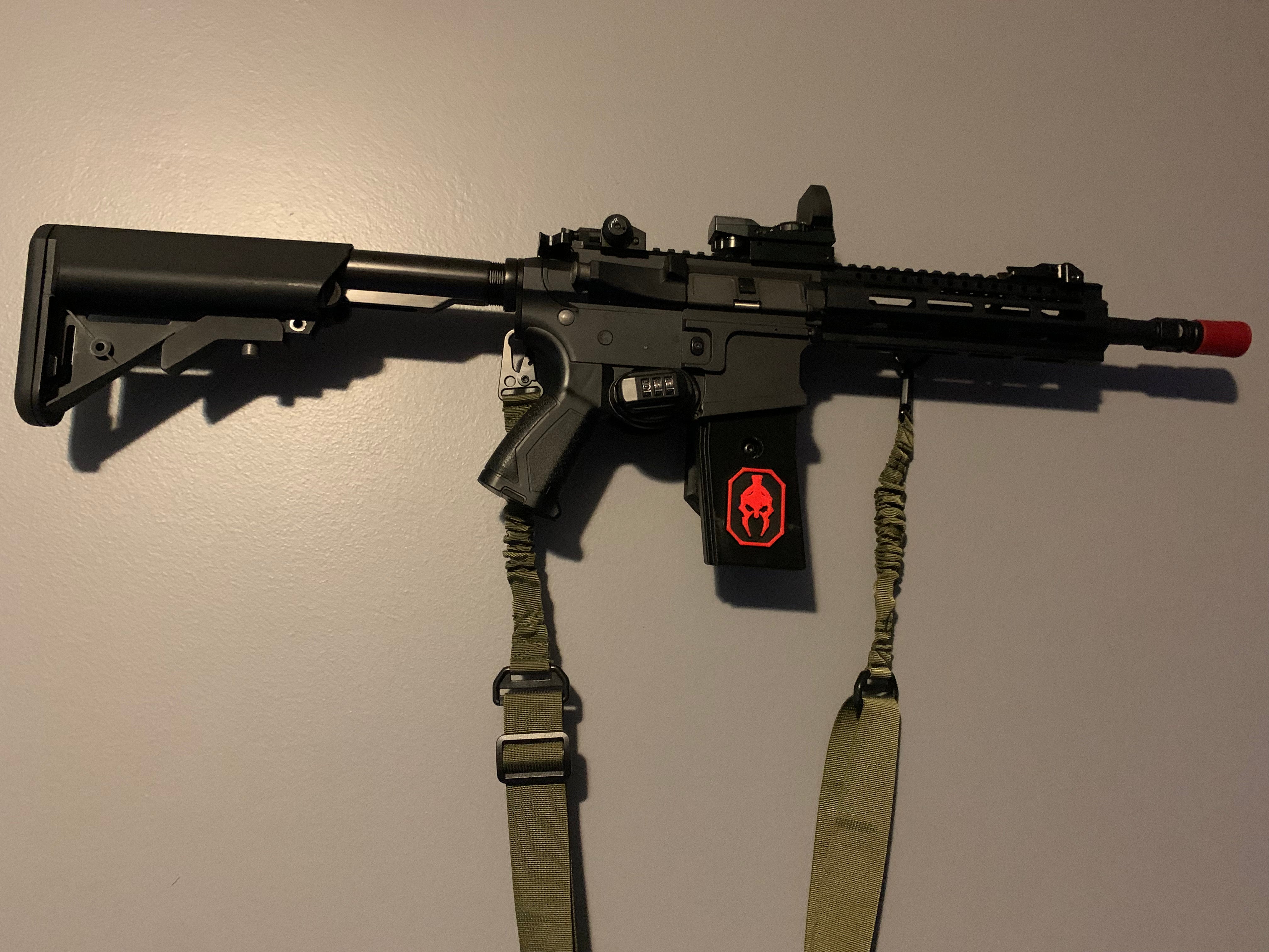 M4/M16 airsoft wall mount