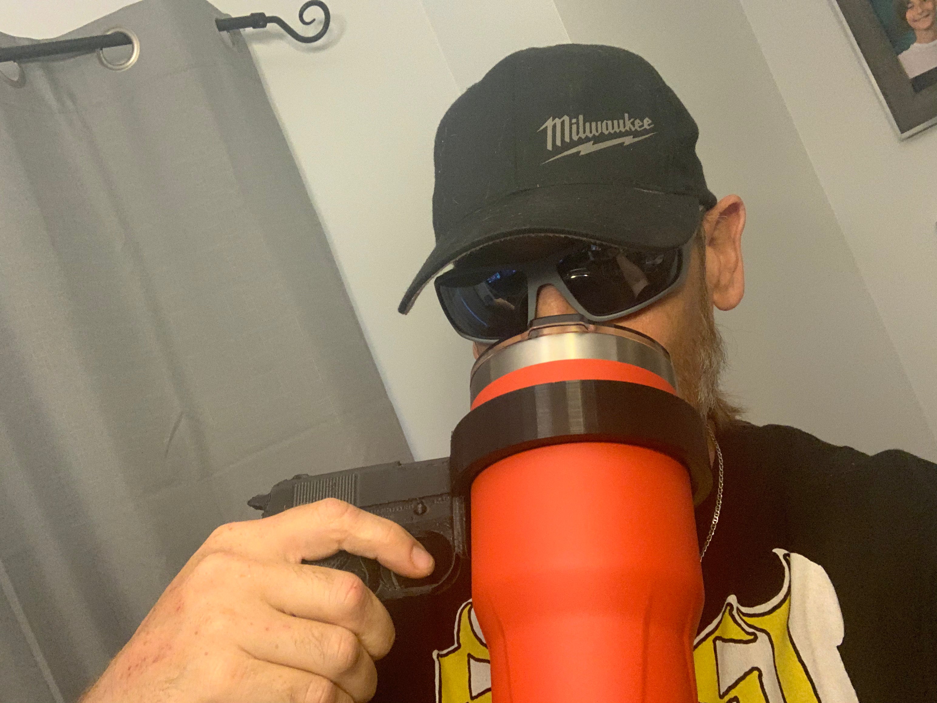Pistol handle for Milwaukee 30oz tumbler